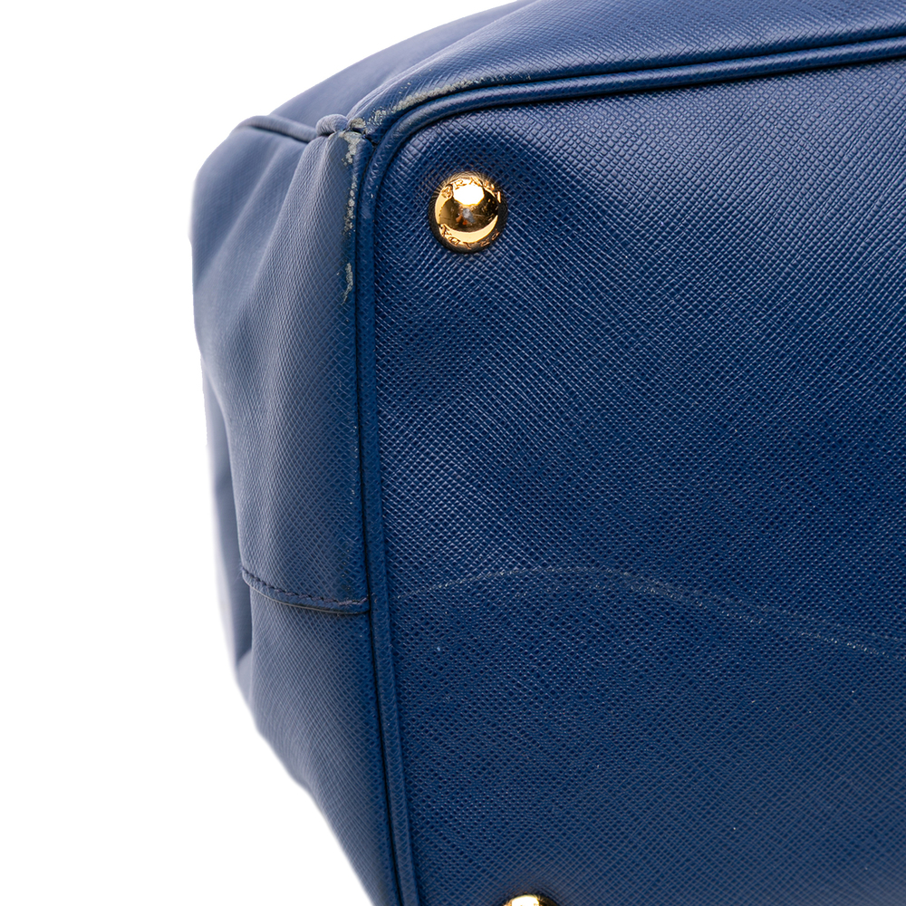Pre-Loved Prada Large Saffiano Lux Galleria Double Zip Satchel - Picture 9 of 12